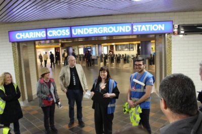 tour under Charing Cross tube station