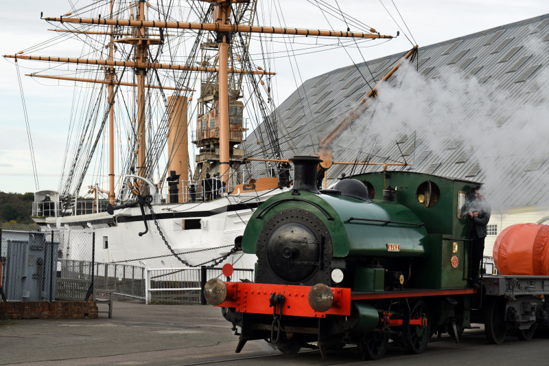 Ajax at Chatham Dockyard