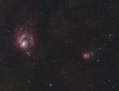 Trifid & Lagoon Nebulas