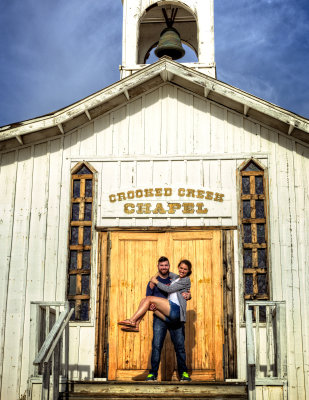 Shane & Erin at the old Chapel