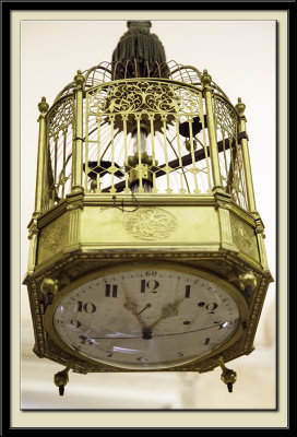 Pendule cage aux oiseaux chanteurs, vers 1780-90
