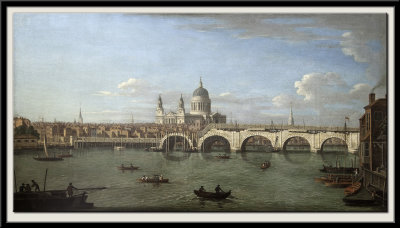 Blackfriars Bridge London Under Construction, 1760s
