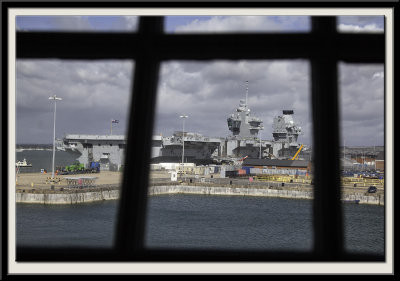 HMS Queen Elizabeth from HMS Victory