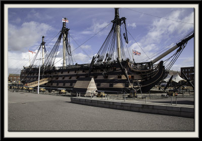 HMS Victory in No. 2 Dry Dock
