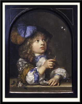 A Boy Blowing Bubbles, 1670