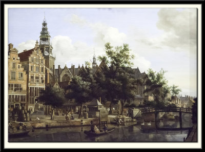 View of Oudezijds Voorburgwal with the Ould Kerk in Amsterdam, 1670