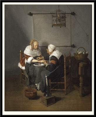 An Old Woman Bleeding A Young Woman, known as 'The Bloodletting', 1660