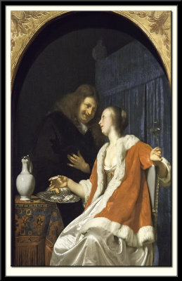 Man and Woman Eating Oysters, 1661