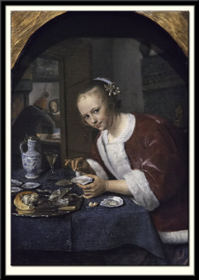 Girl Eating Oysters, 1658-1660