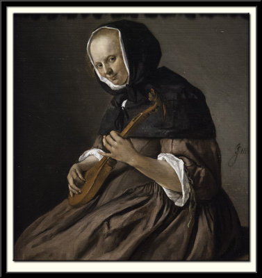 Woman Playing the Cittern, 1662