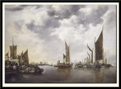 Seascape with Ships, 1660