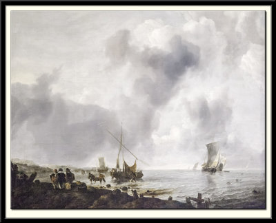Ships off the coast,1651