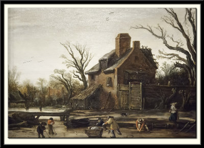 Winter Landscape with Farmhouse, 1624