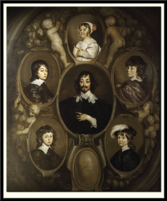 Constantijn Huygens (1596-1687) and his Five Children, 1640