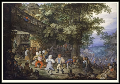 Peasants Dancing outside a Bohemian Inn, 1610