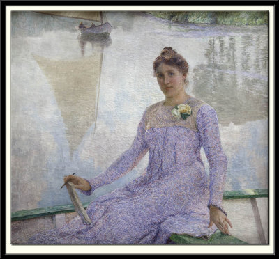 Portrait of the artist Anna De Weert, 1899