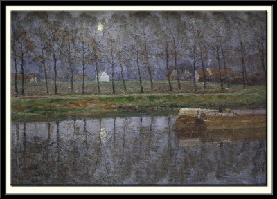 The Ghent-Terneuzen Canal by Moonlight in Spring, 1902