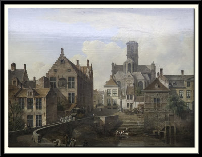 St Bavo's Cathedral and the Reep in Ghent, 1831