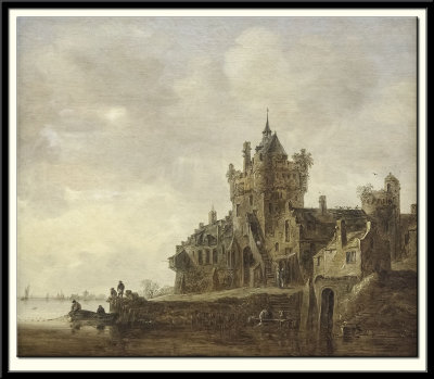 River Landscape with a Castle, 1648