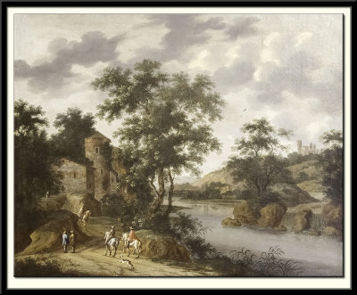 River Landscape with Horsemen, 1667