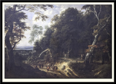 The Forest of Soignes with Figures