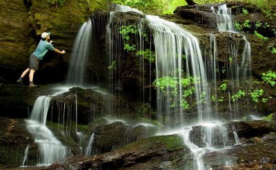 waterfall on tributary of Whitewater River 2