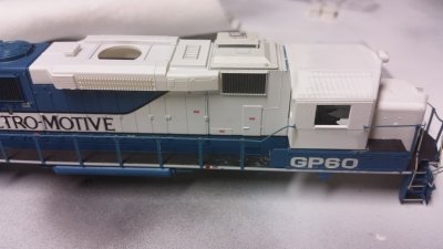 GP60 Demonstrator cab/nose and Phase 1 dynamic hatch