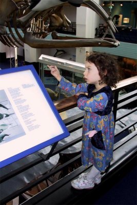Sara at the London Museum of Natural History in 2001