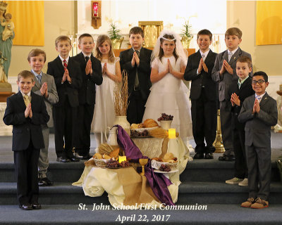 St. John School First Communion 2017