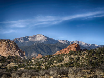 Pikes Peak from Garden of the Gods