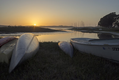 Sunset  at Questa Inlet - Los Osos, California