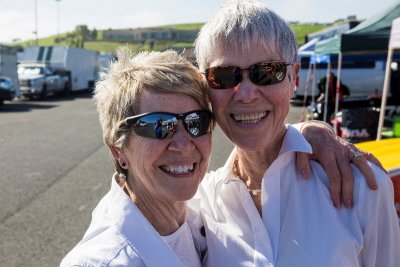 Two lovely ladies at Sonoma Raceway.