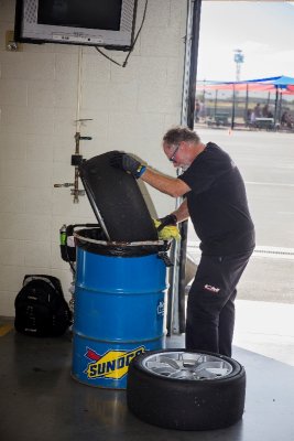 It's not all glamorous stuff at the track.