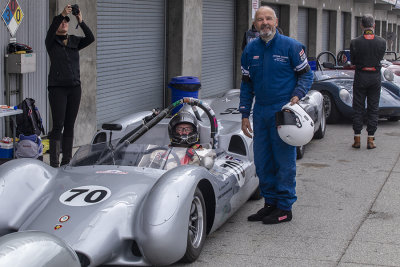 Drivers on the pregrid at Laguna Seca, Rennsport. VI