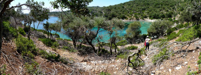 Trekking and exploring the island
