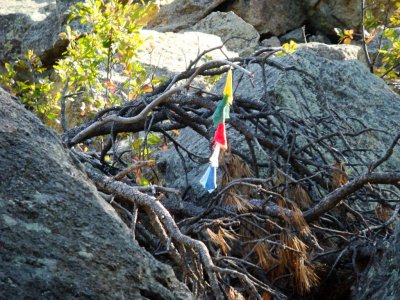 Because it is a sacred place to the Lacota there are prayer memos along the trail.