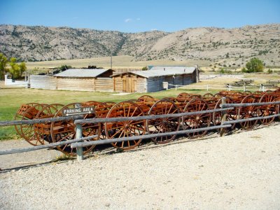 Handcarts used to re-enact the tragedy.