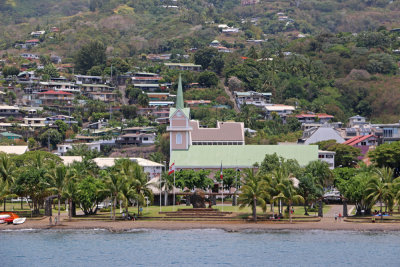 Papeete seen from the Aranui