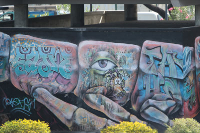 Art at the Papeete dock