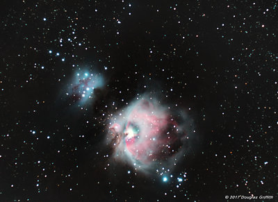 Great Nebula in Orion (M42) and Running Man Nebula (NGC 1973, NGC 1975, and NGC 1977)