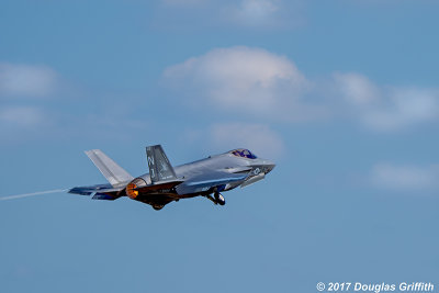 Touch and Go with Afterburner Glow: U.S. Navy  Lockheed Martin F-35C Lightning II