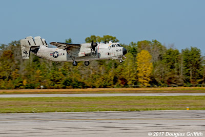 Northrop Grumman C-2A Greyhound Carrier Onboard Delivery (COD) Arriving Runway 15; CYXU