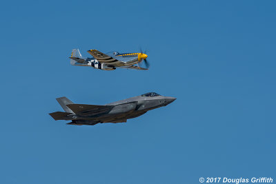 USAF Heritage Flight: P51 Mustang and F-35A Thunderbolt II