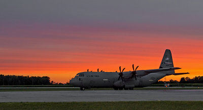 USAF C-130J at Dawn