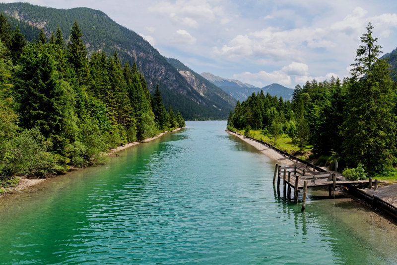 Canal from Lake Heiterwang to Plansee