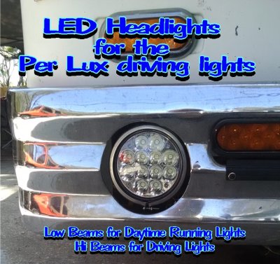 How to install a 5.75 Hi-Lo beam LED headlight in a Per Lux T-100 housing