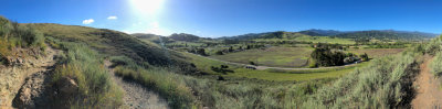Panoramic view from Stile Ranch Trail, Santa Teresa County Park