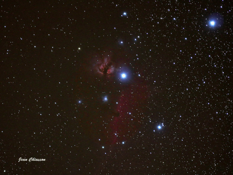 Nbuleuse tte de cheval Bernard 33 /  In the belt of Orion nebula horse head