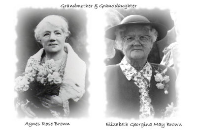 Agnes Rose Brown & Elizabeth G.M. Venables (nee Brown)