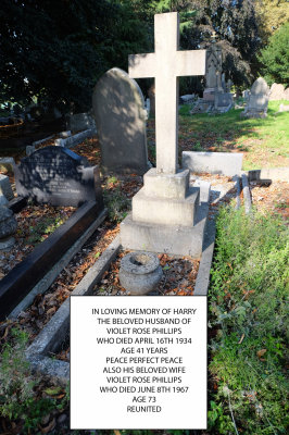 Harry & Violet Rose Phillips (nee Brown) grave